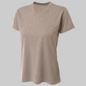 Ladies' Topflight Heather V-Neck T-Shirt