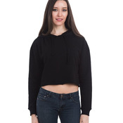 Women's Cropped Fleece Hooded Sweatshirt
