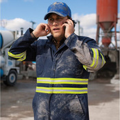 Men's Enhanced Visibility Action Back Coverall